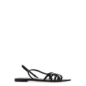 Nensi Dojaka Women Satin And Leather Sandals